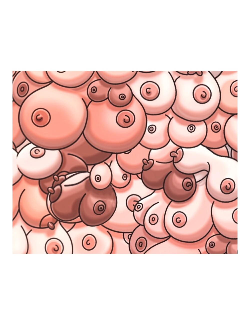 DIABLO PICANTE - FARBIGES MAUSPAD MIT TITTEN-DESIGN