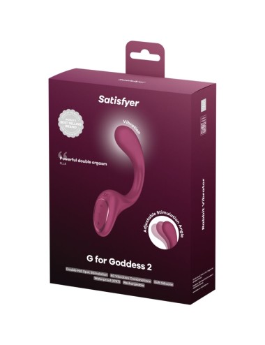 SATISFYER - G FOR GODDESS 2 RABBIT VIBRATOR FLASCHE BORDEAUX