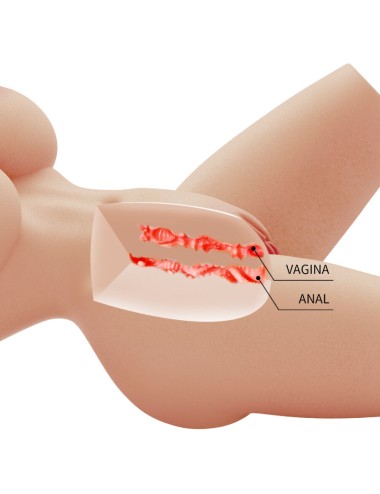 CRAZY BULL - LILY REALISTISCHER WEIBLICHER TORSO VAGINA UND ANAL 4 KG