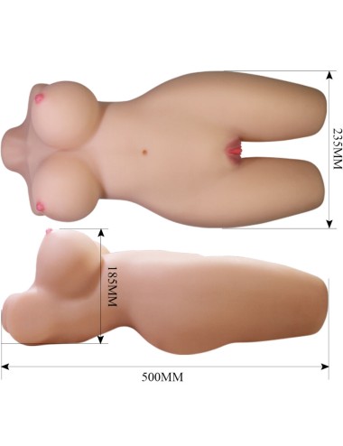 CRAZY BULL - MIA REALISTISCHER WEIBLICHER TORSO VAGINA UND ANAL 8,5 KG