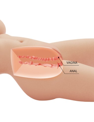 CRAZY BULL - TIFFANY REALISTISCHER WEIBLICHER TORSO VAGINA UND ANAL 5,5 KG