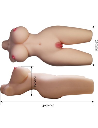CRAZY BULL - TIFFANY REALISTISCHER WEIBLICHER TORSO VAGINA UND ANAL 5,5 KG