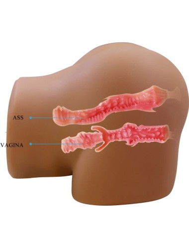 CRAZY BULL - GERIANN REALISTISCHER WEIBLICHER PO-VIBRATOR UND SAUGER MIT TON 5,5 KG