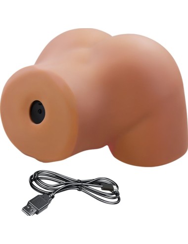 CRAZY BULL - ILANA REALISTISCHER WEIBLICHER PO-VIBRATOR UND SAUGER MIT TON 6,8 KG