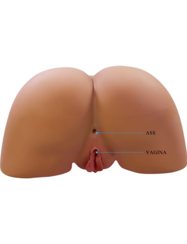 CRAZY BULL - ILANA REALISTISCHER WEIBLICHER PO-VIBRATOR UND SAUGER MIT TON 6,8 KG