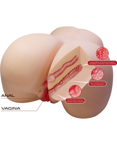 CRAZY BULL - JULIA REALISTISCHER WEIBLICHER PO VAGINA UND ANAL 11 KG
