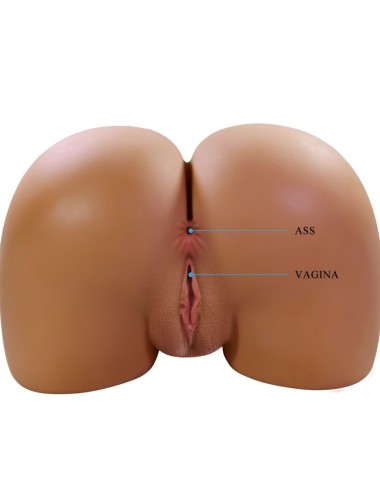 CRAZY BULL - WENDY REALISTISCHER WEIBLICHER PO-VIBRATOR UND SAUGER MIT TON 11 KG