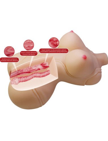 CRAZY BULL - DIANA REALISTISCHER WEIBLICHER TORSO VAGINA UND ANAL 5 KG