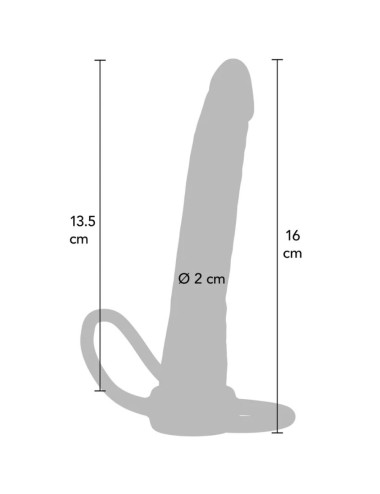 GET REAL - DOUBLE TROUBLE SILIKON-ANALPENETRATOR 16 CM