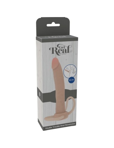 GET REAL - DOUBLE TROUBLE SILIKON-ANALPENETRATOR 16 CM