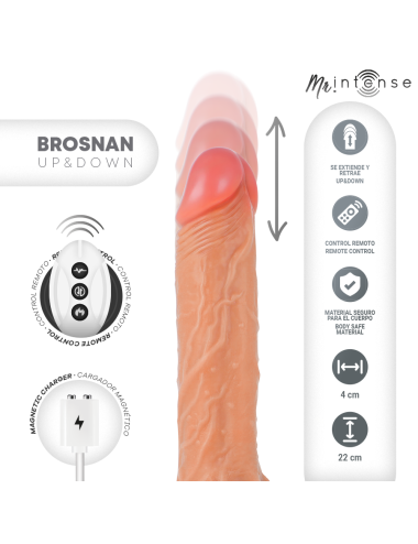MR INTENSE - BROSNAN REALISTISCHER PENIS MIT FERNBEDIENUNG 22 CM -O- 4 CM