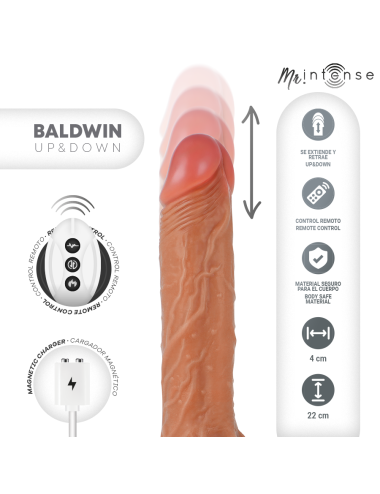 MR INTENSE - BALDWIN REALISTISCHER PENIS MIT FERNBEDIENUNG 22 CM -O- 4 CM