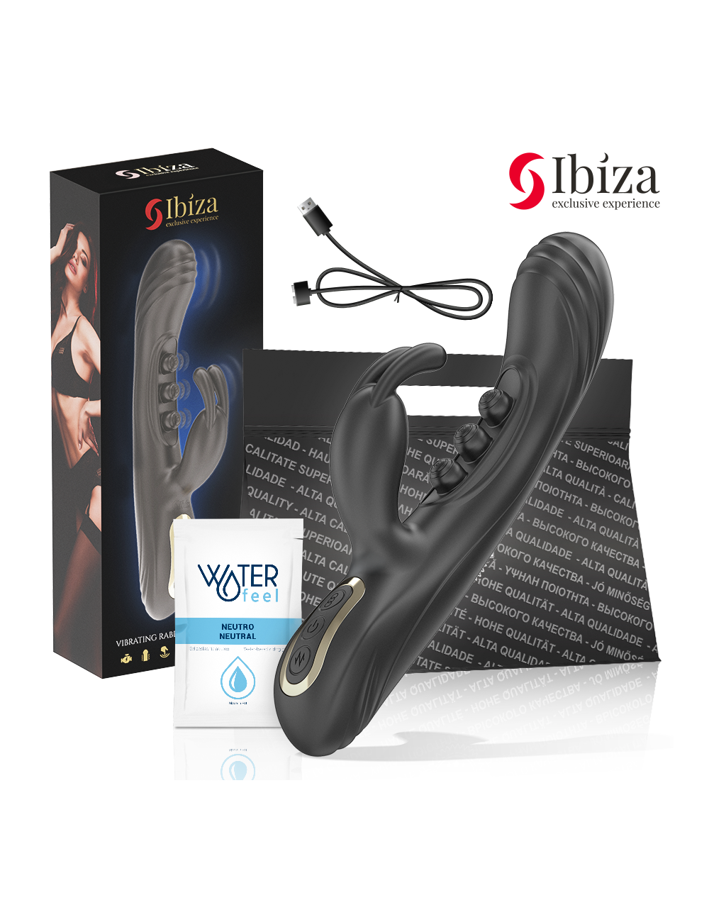 IBIZA - VIBRIERENDES RABBIT MIT PULSATION