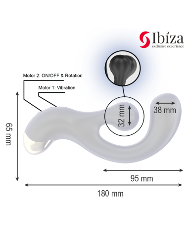 IBIZA - VIBRIERENDER & ROTIERENDER STIMULATOR