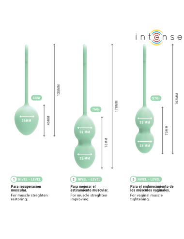 INTENSE - CHARLI KEGEL BALL KIT HELLGRÜN