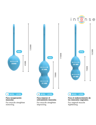 INTENSE - CHARLI KEGEL BALL KIT BLAU