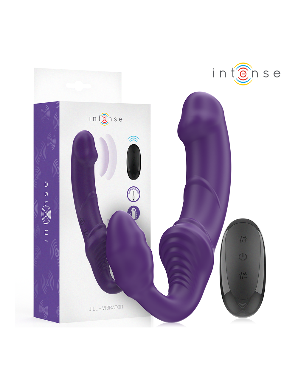 INTENSE - JILL DOPPELVIBRATOR 20 CM LILA FERNBEDIENUNG