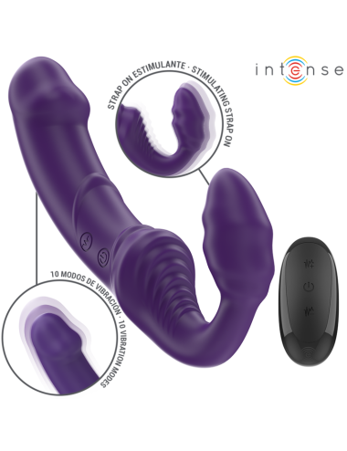 INTENSE - JILL DOPPELVIBRATOR 20 CM LILA FERNBEDIENUNG