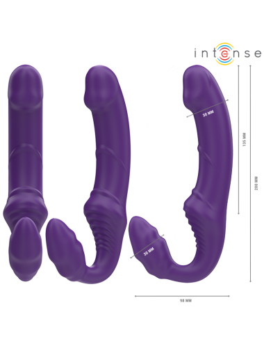 INTENSE - JILL DOPPELVIBRATOR 20 CM LILA FERNBEDIENUNG