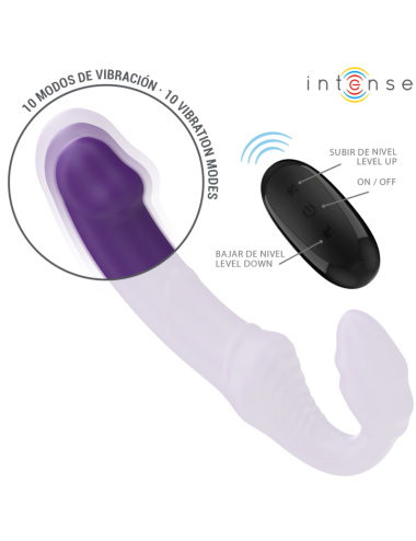 INTENSE - JILL DOPPELVIBRATOR 20 CM LILA FERNBEDIENUNG