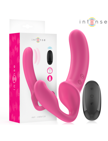 INTENSE - AMY DOPPELVIBRATOR 20 CM ROSA FERNBEDIENUNG