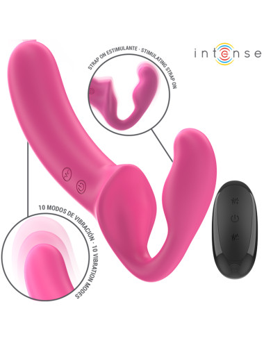 INTENSE - AMY DOPPELVIBRATOR 20 CM ROSA FERNBEDIENUNG