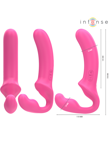 INTENSE - AMY DOPPELVIBRATOR 20 CM ROSA FERNBEDIENUNG