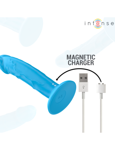 INTENSE - PHOEBE REALISTISCHER VIBRATOR 10 VIBRATIONEN BLAUE FERNBEDIENUNG