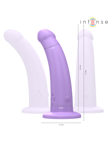 INTENSE - EDDIE VIBRATOR 17,5 CM 10 VIBRATIONEN LILA FERNBEDIENUNG