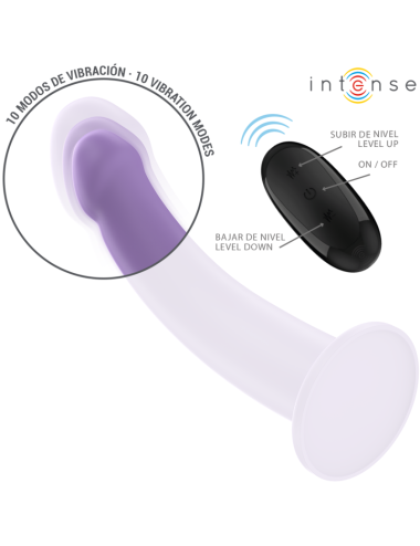 INTENSE - EDDIE VIBRATOR 17,5 CM 10 VIBRATIONEN LILA FERNBEDIENUNG
