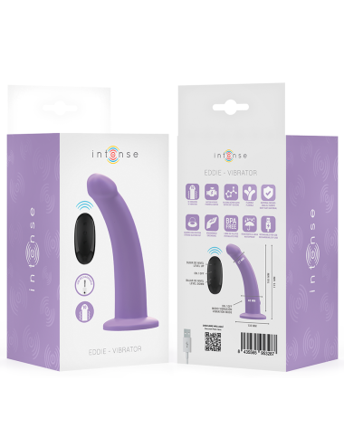 INTENSE - EDDIE VIBRATOR 17,5 CM 10 VIBRATIONEN LILA FERNBEDIENUNG