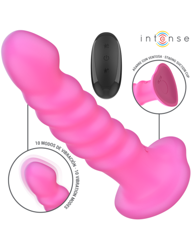 INTENSE - CINDY VIBRATOR GRÖSSE L SPIRALENDESIGN 10 VIBRATIONEN ROSA FERNBEDIENUNG