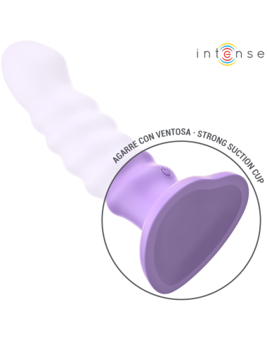 INTENSE - BRENDA VIBRATOR GRÖSSE M SPIRALENDESIGN 10 VIBRATIONEN LILA FERNBEDIENUNG