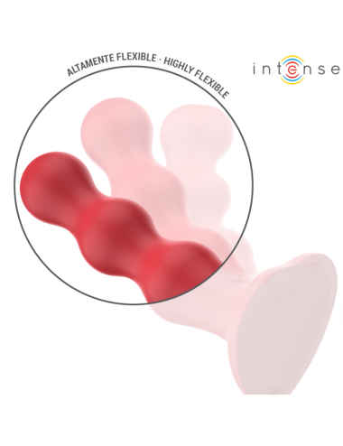 INTENSE - CODY VIBRATOR MIT SAUGNÄPFEN ROTE FERNBEDIENUNG