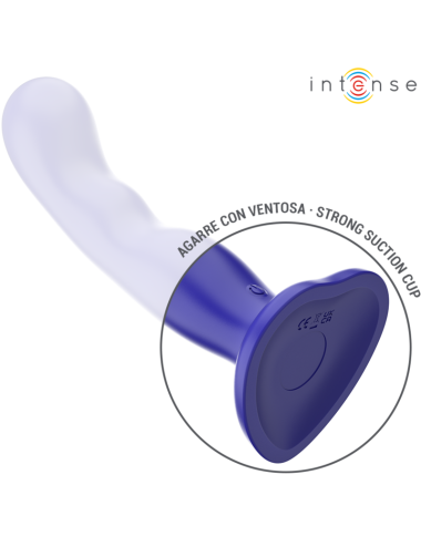 INTENSE - SHORTY VIBRATOR MIT SAUGNÄPFEN BLAU FERNBEDIENUNG