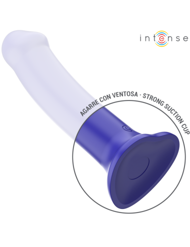 INTENSE - VICTORIA VIBRATOR MIT SAUGNAPF 10 VIBRATIONEN DUNKELBLAU FERNBEDIENUNG