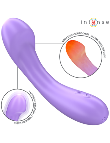 INTENSE - BECKY VIBRATOR 19 CM HEIZBAR 7 VIBRATIONEN LILA