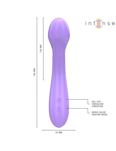 INTENSE - BECKY VIBRATOR 19 CM HEIZBAR 7 VIBRATIONEN LILA