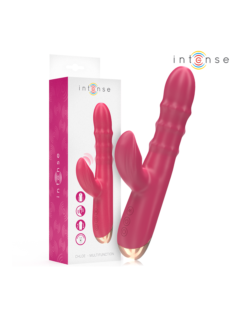 INTENSE - CHLOE MULTIFUNKTIONSVIBRATOR 3 IN 1 ROT