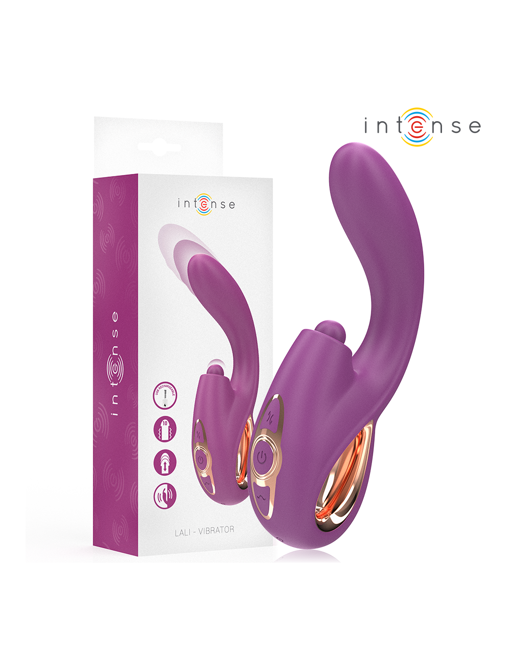 INTENSE - LALI MULTIFUNKTIONS-G-PUNKT-VIBRATOR TAPPING & STOSS & VIBRATION LILA