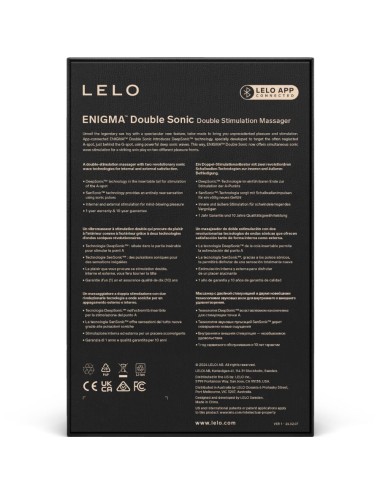 LELO - ENIGMA DOPPEL-SCHALLVIBRATOR POINT G SCHWARZ