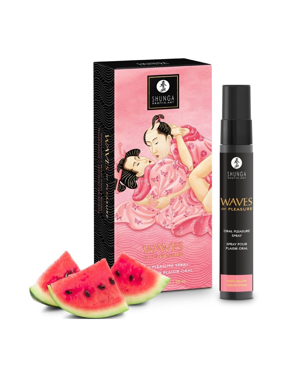 SHUNGA - WAVES PLEASURE SPRAY ORAL SEXUCTIVE WATERMELON 20 ML