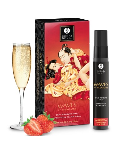 SHUNGA - WAVES PLEASURE SPRAY ORAL SEXUCTIVE ERDBEERE 20 ML