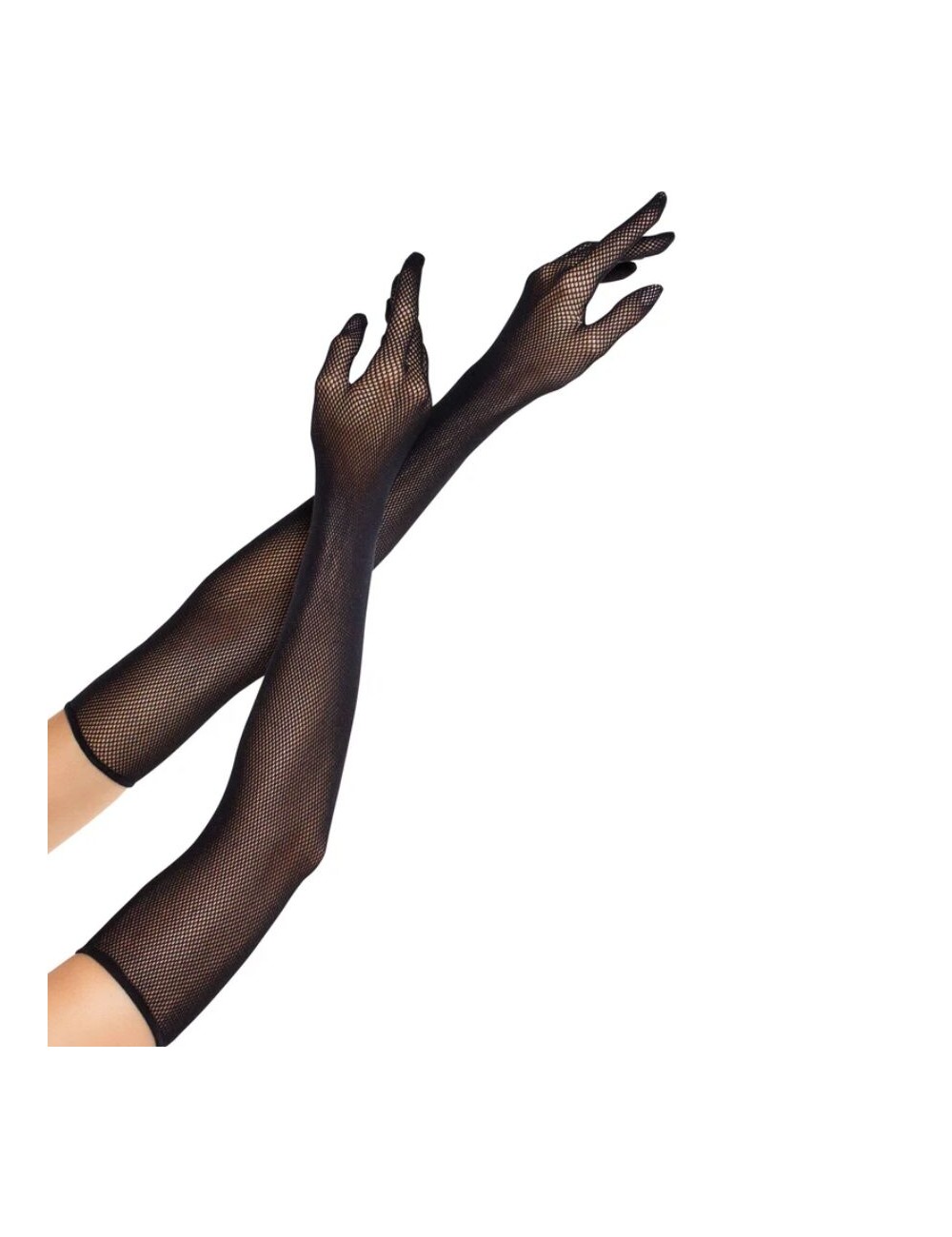 LEG AVENUE - OPERA LANGE NETZHANDSCHUHE SCHWARZ