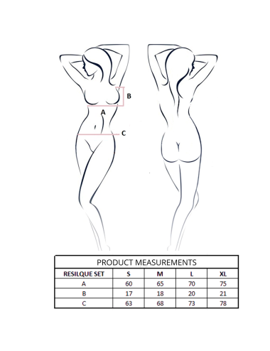 PASSION - RESILQUE BH + STRING SET TOMATENROT S/M