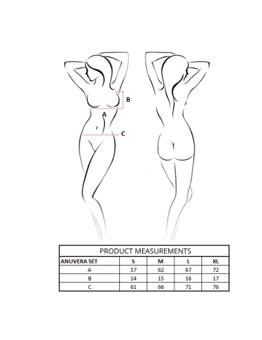 PASSION - ANUVERA BH + STRING SET WEISS L/XL