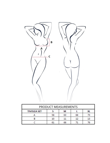 PASSION - TIVOLEA BH + STRING SET MISTY ROSE S/M