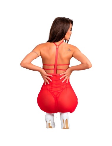 LIVCO CORSETTI FASHION – SANTAS CANDY LC 90722 WEIHNACHTSCHEMISE + TANGA L/XL