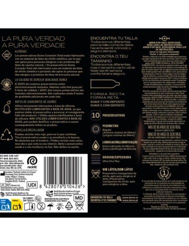 DUREX - TOTAL CONNECTION XL ULTRA FINE PLUS LATEXFREI 10 EINHEITEN