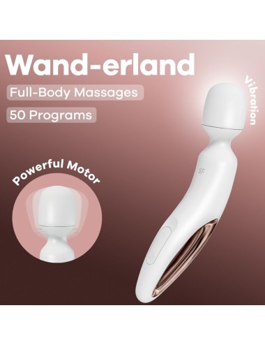 SATISFYER - WAND ERLAND VIBRIERENDES MASSAGER WEISS